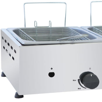 Super Fritador Venâncio Óleo 2 Cubas e Meia 10 Litros Gás GLP SFG212