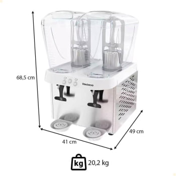 Refresqueira Venâncio Em Inox 2 Reservatórios De 16L 127V RV216 56842