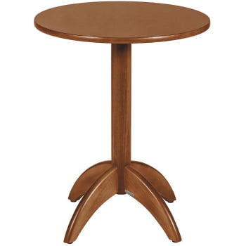 Mesa de Madeira Redonda Alta Tramontina em Tauarí Amêndoa 14006160