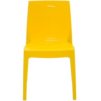 Cadeira Tramontina Plástica Monobloco Alice Amarela 92037000