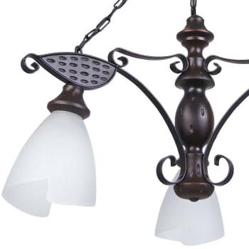 Lustre Muller Rústico 3 Lâmpada Envelhecida 503E