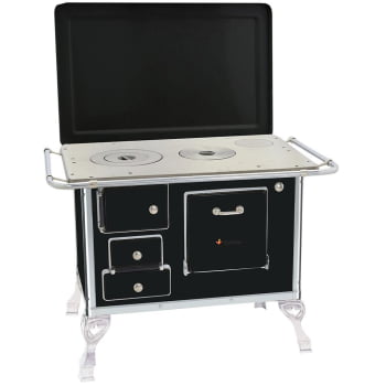 Fogão a Lenha Venâncio Tradicional Preto Nº01 Lado Direito com Tampa FL1CX Fogão a Lenha Venâncio Tradicional Preto Nº01 Lado Direito com Tampa FL1CX