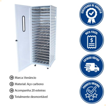 Armário de Crescimento Venâncio com 20 esteiras AC20E 