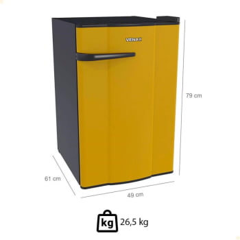Frigobar Venax NGV 10 Amarelo 127V 7160