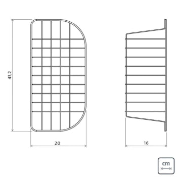 Cesto Aramado Tramontina Para Cubas De Sobrepor e Undermount Morgana 60 FX Em Inox 94528031