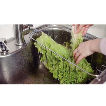 Cesto Aramado Tramontina Para Cubas De Sobrepor e Undermount Morgana 60 FX Em Inox 94528031