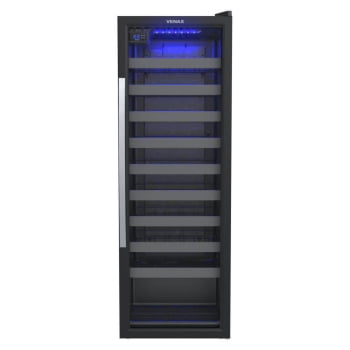 Conjunto Cervejeira Blue Light e Adega Piubella Venax Porta Invertida 200 Litros Preto Fosco 220V