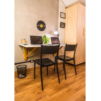 Conjunto 4 Cadeiras Diana Tramontina Preta em Polipropileno 92030409