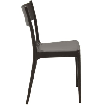 Conjunto com 4 Cadeiras Tramontina em Polipropileno Eco Diana Marrom 92030419