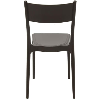 Conjunto com 4 Cadeiras Tramontina em Polipropileno Eco Diana Marrom 92030419