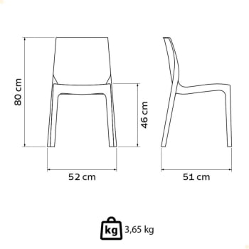 Conjunto 4 Cadeiras Plástica Tramontina Monobloco Alice Camurça 92037210