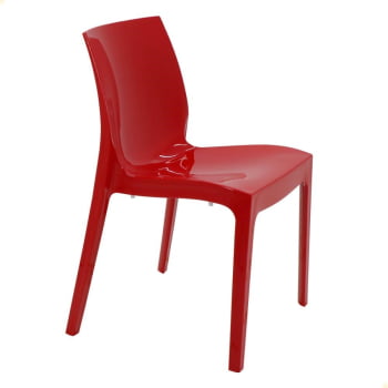 Conjunto 4 Cadeiras Plástica Tramontina Monobloco Alice Vermelha 92037040