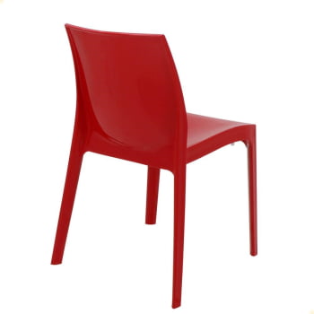 Conjunto 4 Cadeiras Plástica Tramontina Monobloco Alice Vermelha 92037040