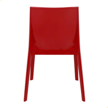 Conjunto 4 Cadeiras Plástica Tramontina Monobloco Alice Vermelha 92037040