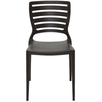 Kit 4 Cadeiras Tramontina Sofia Marrom sem Braços com Encosto Vazado Horizontal 92237109