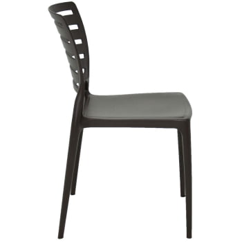 Kit 4 Cadeiras Tramontina Sofia Marrom sem Braços com Encosto Vazado Horizontal 92237109