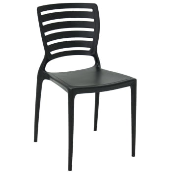 Kit 4 Cadeiras Tramontina Sofia em Polipropileno e Fibra de Vidro Preto 92237009