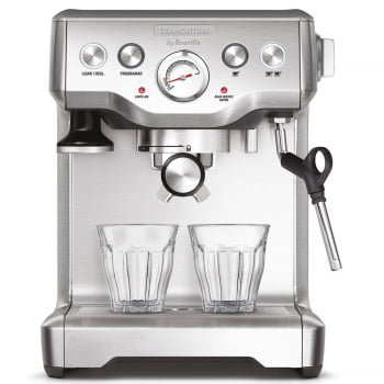 Cafeteira Express Aço Inox Breville + Moedor Cafe Elétrico Breville 220v Tramontina