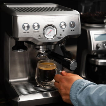Conjunto Cafeteira e Moedor de Café Tramontina by Breville Express em Aço Inox 127V