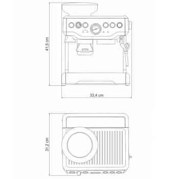 Cafeteira Elétrica Tramontina by Breville Express Pro em Aço Inox com Moedor 2 L 220V 69066012