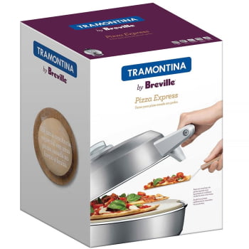 Forno Elétrico Tramontina by Breville para Pizza Aço Carbono com Base em Cerâmica 30cm 127V 69141011