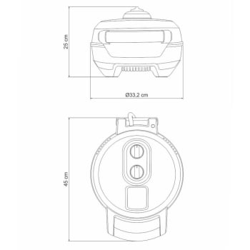 Forno Elétrico Tramontina by Breville para Pizza Aço Carbono com Base em Cerâmica 30cm 220V 69141012