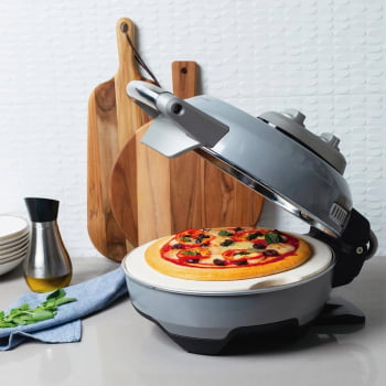 Forno Elétrico Tramontina by Breville para Pizza Aço Carbono com Base em Cerâmica 30cm 220V 69141012
