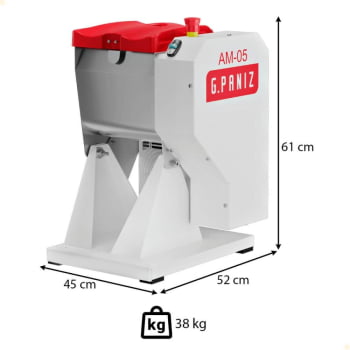 Amassadeira Semirrápida G.Paniz AM 05 G2 Bivolt Monofásica 5 Kg 90914 (40859)