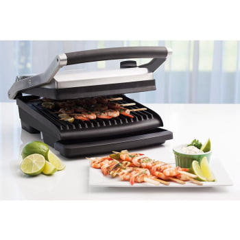 Grill Elétrico Tramontina by Breville Adjusta em Aço Inox com Bandeja Removível 127V 69034011
