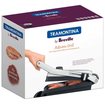 Grill Elétrico Tramontina by Breville Adjusta em Aço Inox com Bandeja Removível 220 V 69034012