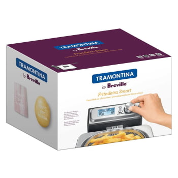 Fritadeira Elétrica Tramontina by Breville Smart em Aço Inox 7 Funções 4 L 127V 69160011