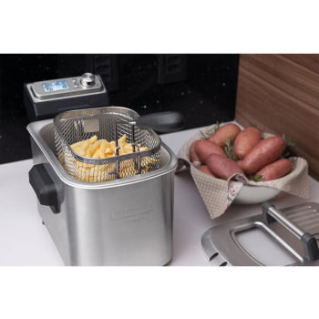 Fritadeira Elétrica Tramontina by Breville Smart em Aço Inox 7 Funções 4 L 220V 69160012