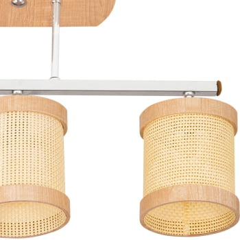 Luminária Muller Trilho Straw Natural G9 Led 3 Lâmpadas 2563NA