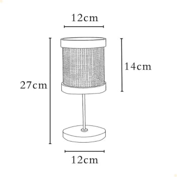Abajur Muller Straw Mini G9 Led 1 Lâmpada 2500NA 1028677