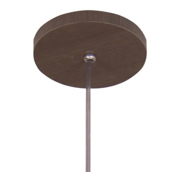 Pendente Muller Straw Imbuia Palha 1 Lâmpada 2551IB