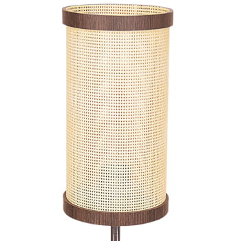 Abajur Muller Straw Sala Palha Imbuia 1 Lâmpada 2550IB
