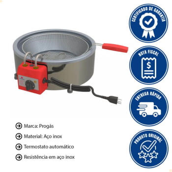 Fritador Progás 7 litros com Cesto Elétrica 127V PR70E127