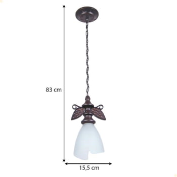 Pendente Muller Rustico 1 Lâmpadas Envelhecido 501E