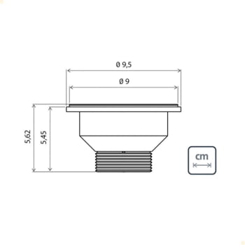 Valvula Tramontina 3 1/2 P/Pias e Cubas 94510012