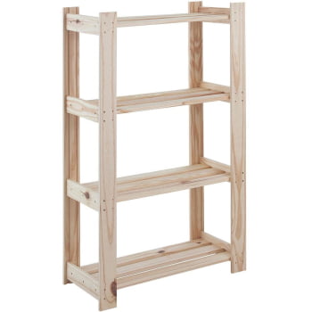 Estante Tramontina Modulare em Madeira Pinus 4 Prateleiras 91620019