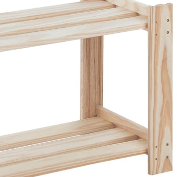 Estante Tramontina Modulare em Madeira Pinus 2 Prateleiras 91622016