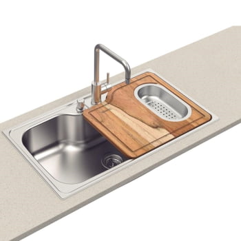 Cuba de Sobrepor Tramontina Morgana Maxi 78 FX 86x50cm em Aço Inox com Acabamento Acetinado 93801102