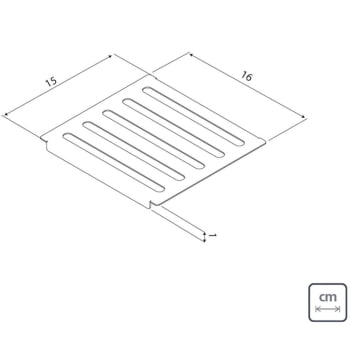 Escorredor Tramontina para Canal Organizador Aço Inox Scotch Brite para Sobrepor 15x15 cm 94534012