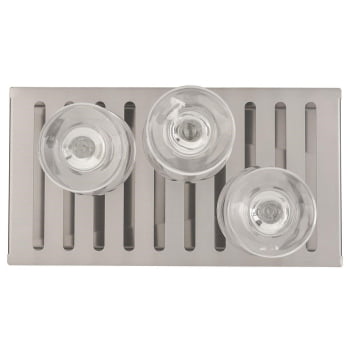 Escorredor Tramontina para Canal Organizador em Aço Inox Scotch Brite para Sobrepor 30x15cm 94534013