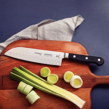 Faca Santoku Century com Lâmina em Aço Inox e Cabo em Policarbonato 7" 24020107