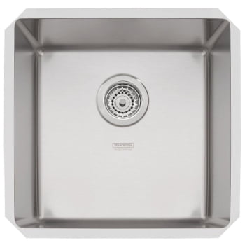 Cuba Embutir Tramontina Design Collection Quadrum Undermount Aço Inox Scotch Brite 40x40 cm 94005112