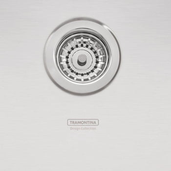 Cuba Embutir Tramontina Design Collection Quadrum Undermount Aço Inox Scotch Brite 40x40 cm 94005112