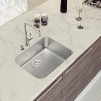 Cuba de Embutir Tramontina Dora 50 BL R6 em Aço Inox Acetinado com Válvula 50x40 cm 94018112