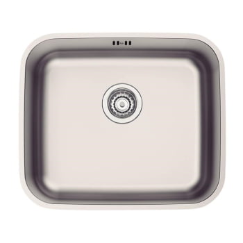 Cuba de Embutir Tramontina Dora 40 BL R6 em Aço Inox Acetinado com Válvula e Escape 40x34cm 94017113 Cuba de Embutir Tramontina Dora 40 BL R6 em Aço Inox Acetinado com Válvula e Escape 40x34cm 94017113