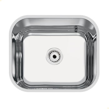 Cuba Tramontina Lavínia 40x34 cm Standard em Aço Inox Polido 40 BL com Válvula e Sifão 94081507